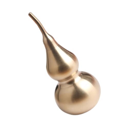 Alipis Kupfer Kalebassen Deko Handgefertigtes Feng Shui Tisch Ornament Langlebige Gourd Form Traditionell als Glücksbringer für Zuhause Büro Garten Geeignet von Alipis