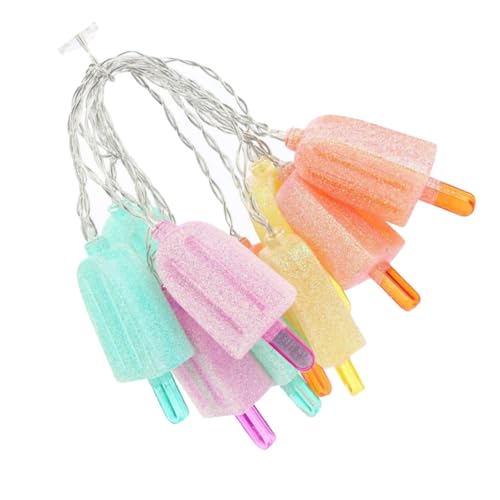 Alipis LED Draht Lichterkette mit Batteriebetriebenen LED Farbenfrohe Eisförmige Dekoration Batteriebetriebene Fairy Lights für Zimmer Partys Kinderzimmer und Sommerdeko Alipis LED Draht Lichterkette mit Batteriebetriebenen LED Farbenfrohe Eisförmige Dekoration Batteriebetriebene Fairy Lights für Zimmer Partys Kinderzimmer und Sommerdeko von Alipis