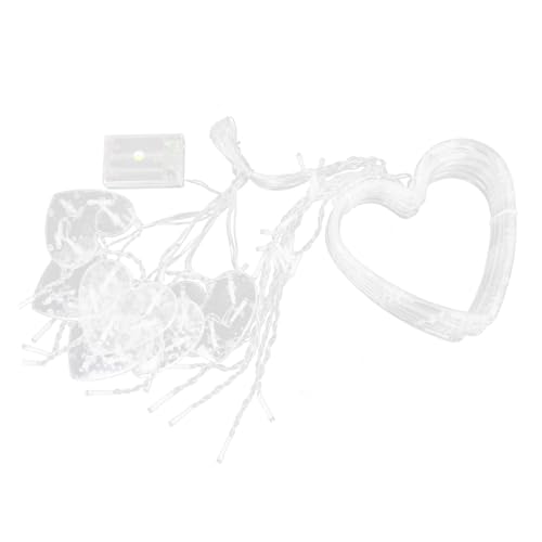 Alipis LED Herzförmige Lichterkette Batterie Betrieben Warmweiß LED Vorhang Lichter Indoor Dekoration für Schlafzimmer und Festliche Anlässe Wiederverwendbar aus Hochwertigem PVC Alipis LED Herzförmige Lichterkette Batterie Betrieben Warmweiß LED Vorhang Lichter Indoor Dekoration für Schlafzimmer und Festliche Anlässe Wiederverwendbar aus Hochwertigem PVC von Alipis