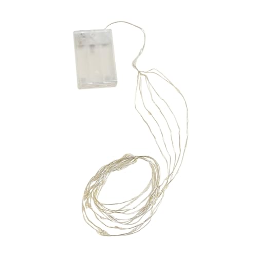 Alipis LED Lichterkette Batterie Betrieben Leds Kupferdraht Wasservorhang Außen Garten Party Dekoration Flexibel von Alipis