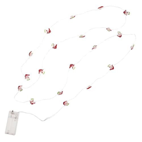 Alipis LED Pilz Lichterkette Warmweiße LED Pilzlampen Batteriebetrieben für Kinderzimmer Party Terrasse Deko Halloween Osterfest Innen Außen von Alipis