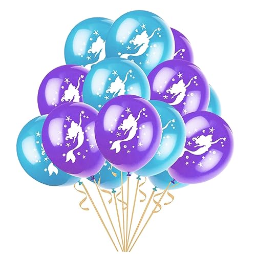 Alipis Latexballons Set Mit Meerjungfrau Muster Dekorative Ballons Für Hochzeiten Babypartys Und Geburtstagsfeiern/Purpur Alipis Latexballons Set Mit Meerjungfrau Muster Dekorative Ballons Für Hochzeiten Babypartys Und Geburtstagsfeiern/Purpur von Alipis