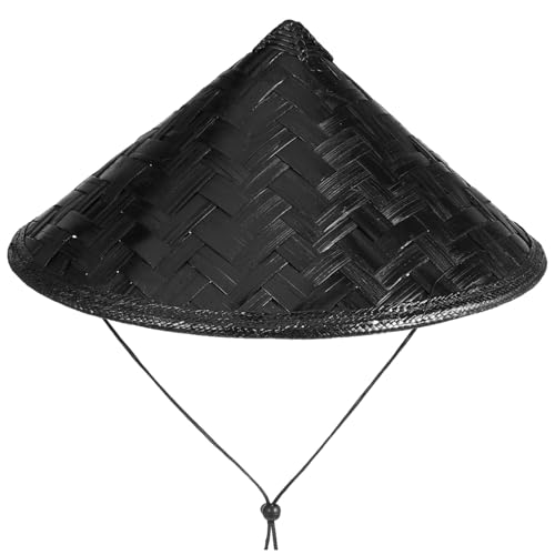 Alipis Leichter Samurai Hut Cosplay Kegelhut Handgefertigt Dekorativer Festhut Unisex Für Kostüm Performance Zubehör Zufällige Farbe von Alipis