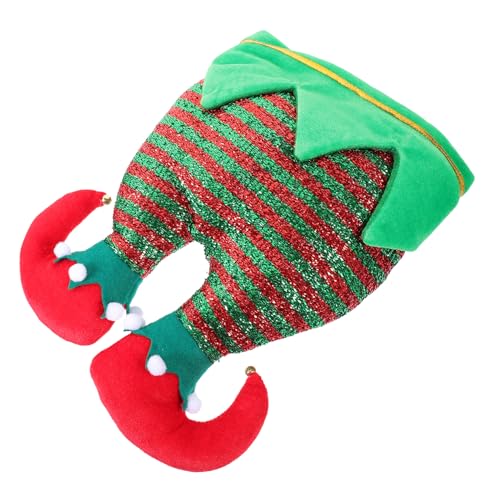 Alipis Lustige Santa Pants Hat Weihnachtsmütze für Erwachsene Kreative Weihnachtsmann Bequemer Weihnachtskopfschmuck für Festliche Kostüm und Themenpartys von Alipis