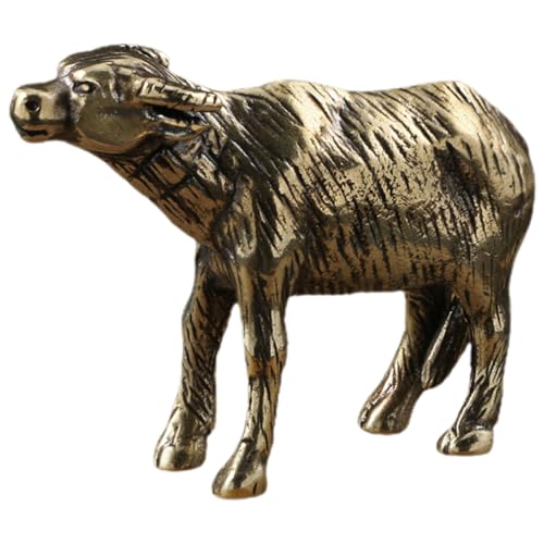 Alipis Messing Kuh Figur Miniatur Statue Antike Rinder Ornament Tischdekoration für Büro Wohnzimmer und Teezubehör für Sammler und Teeliebhaber Alipis Messing Kuh Figur Miniatur Statue Antike Rinder Ornament Tischdekoration für Büro Wohnzimmer und Teezubehör für Sammler und Teeliebhaber von Alipis