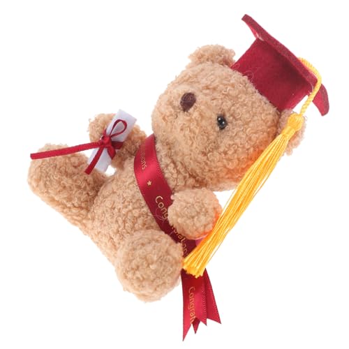 Alipis Mini Abschlussbär mit Doktorhut Plüschfigur für Diy Blumensträuße Abschlussgeschenk Leicht und Langlebig für Feierlichkeiten und Dekorationen Alipis Mini Abschlussbär mit Doktorhut Plüschfigur für Diy Blumensträuße Abschlussgeschenk Leicht und Langlebig für Feierlichkeiten und Dekorationen von Alipis