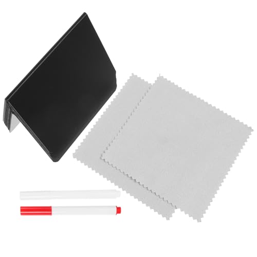 Alipis Mini Kreidetafeln Teilig mit Abwischbaren Stiften und Tuch Doppelseitig Beschreibbare Tischschild Tafeln für Buffet Party Restaurant Tischkarten Preisschilder Dekorative Memo von Alipis