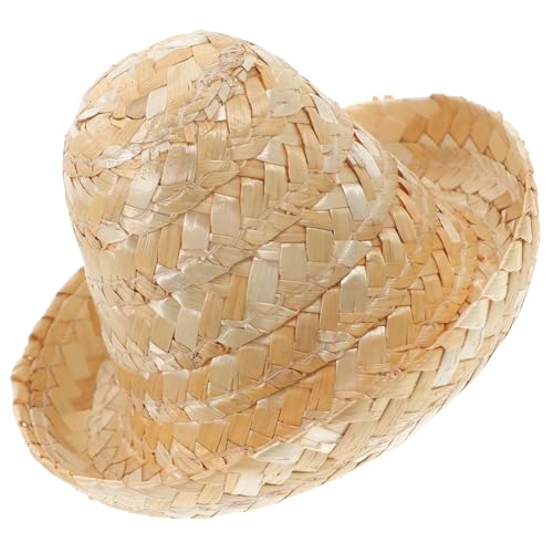 Alipis Mini-Strohhüte Zum Basteln – Mini-Sombrero-Partyhüte Mini-Mexikanische Fiesta-Hüte Naturstroh-Cinco-De-Mayo-Stirnband Hüte Zum Basteln Diy-Schmuckzubehör 8 5 Cm von Alipis