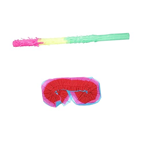 Alipis Multicolored Pinata Stick mit Augenmaske für Kindergeburtstage und Feiern Leicht Praktisch zum Zerschlagen von Süßigkeiten Partyspiel für Jungen und Mädchen Alipis Multicolored Pinata Stick mit Augenmaske für Kindergeburtstage und Feiern Leicht Praktisch zum Zerschlagen von Süßigkeiten Partyspiel für Jungen und Mädchen von Alipis