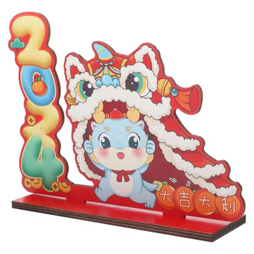 Alipis Elegante Dekoration Für Das Chinesische Neujahr 2024 Aus Holz Drachenschild Schreibtisch-Ornament Für Das Frühlingsfest Alipis Elegante Dekoration Für Das Chinesische Neujahr 2024 Aus Holz Drachenschild Schreibtisch-Ornament Für Das Frühlingsfest von Alipis