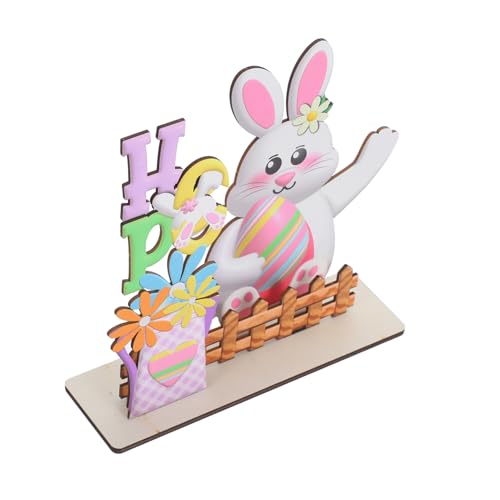 Alipis Handgemachter Osterhasen-Ornament Aus Holz Dekorativer Heimdekoration Für Den Frühling von Alipis