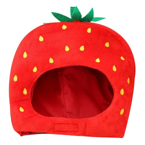 Alipis Plüsch Erdbeere Kopfbedeckung Erwachsene Party Hut Festliche Kopfbedeckung Obst Hut Für Feier Alipis Plüsch Erdbeere Kopfbedeckung Erwachsene Party Hut Festliche Kopfbedeckung Obst Hut Für Feier von Alipis