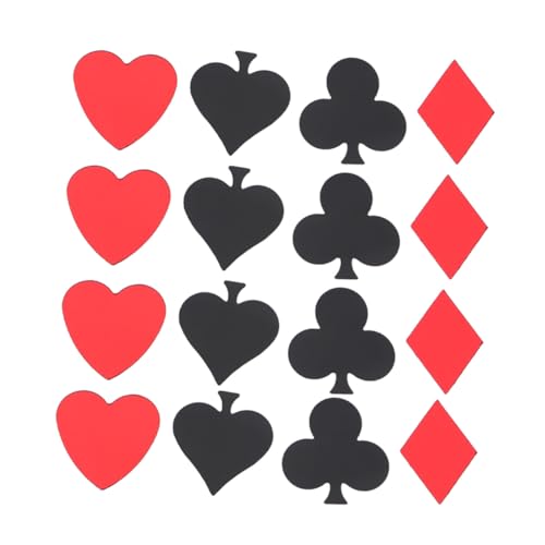 Alipis Poker Design Konfetti Party Deko Streudeko Pailletten Tischdeko für Bar Nachtclub Themenparty Gemischte Muster von Alipis