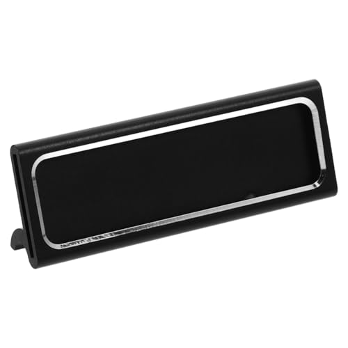 Alipis Preisanzeigetafel leeres Namensschild Namensschilder für Tabellen Office -Namensschild Namensschilder für Schreibtische Tischplatten Schreibtisch -Tags Aluminiumlegierung Schwarz von Alipis