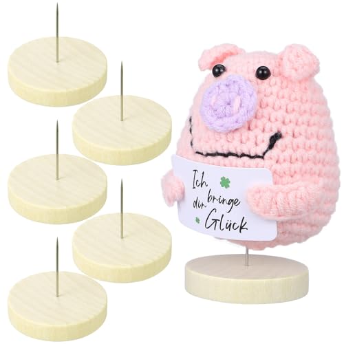 Alipis Puppenständer Aus Holz Zum Häkeln: Puppenständer Mit Zwei Nadeln Zum Filzen - Basisstütze Für Actionfiguren Zum Filzen Von Tieren Alipis Puppenständer Aus Holz Zum Häkeln: Puppenständer Mit Zwei Nadeln Zum Filzen - Basisstütze Für Actionfiguren Zum Filzen Von Tieren von Alipis