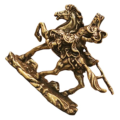 Alipis Retro Reiter Krieger Figur Aus Messing Tischdeko Kleine Figur Für Heimatschmuck Für Büro Hotel Und Restaurant Kreatives Für Freunde von Alipis