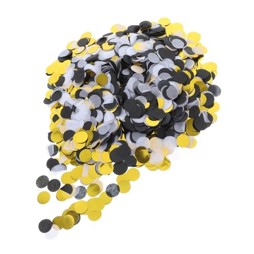 Alipis Runde Metallic Konfetti für Ballons Dekorative Streudeko für Hochzeiten Geburtstagsfeiern und Partys Große Schwarze Weiße und Goldene Papierstücke pro Packung Alipis Runde Metallic Konfetti für Ballons Dekorative Streudeko für Hochzeiten Geburtstagsfeiern und Partys Große Schwarze Weiße und Goldene Papierstücke pro Packung von Alipis