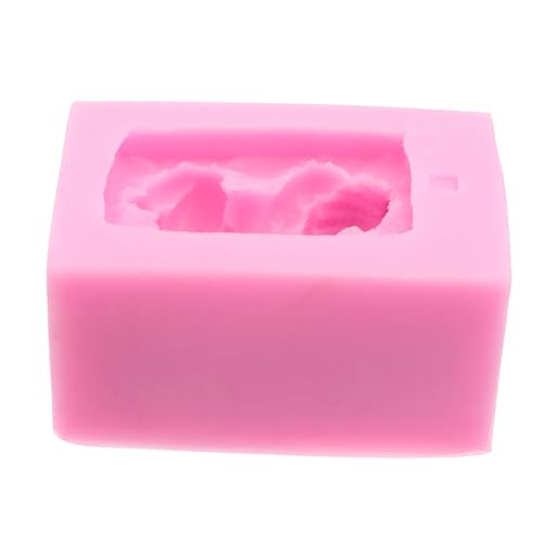 Alipis Schlafendes Silikonform Fondantform Flexibel Hitzebeständig Wiederverwendbar für Handgemachte Seife Kuchen Zuckerdekorationen DIY Backform Rosa von Alipis