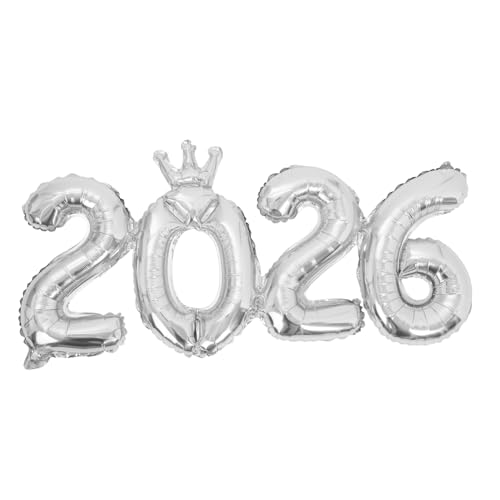 Alipis Silberne Zahlenballons 2026 Große 2026 Luftballons Aus Aluminiumfolie Abschlussklasse 2026 Abschlussdekoration Für Silvester Abschlussfeier Geburtstag Hochzeitsfeier Alipis Silberne Zahlenballons 2026 Große 2026 Luftballons Aus Aluminiumfolie Abschlussklasse 2026 Abschlussdekoration Für Silvester Abschlussfeier Geburtstag Hochzeitsfeier von Alipis