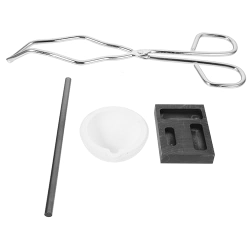 Alipis Tiegel Gussform Set Schmelzkit für Schmuck und Alltagsgegenstände Tiegelzange Geeignet für Silber und Legierungen für Diy Projekte und Metallverarbeitung von Alipis