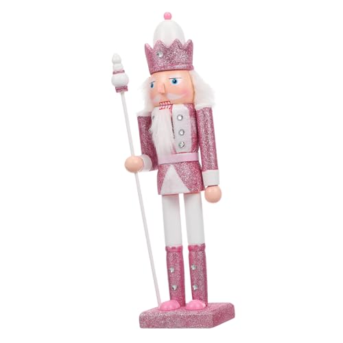 Alipis Weihnachtliche Holzfigur mit Glitzerdetails Handgefertigte Holzpuppe als Festliche Deko für Zuhause und Party Klassischer Holzsoldat in Rosa Langlebiges Weihnachtsornament Alipis Weihnachtliche Holzfigur mit Glitzerdetails Handgefertigte Holzpuppe als Festliche Deko für Zuhause und Party Klassischer Holzsoldat in Rosa Langlebiges Weihnachtsornament von Alipis