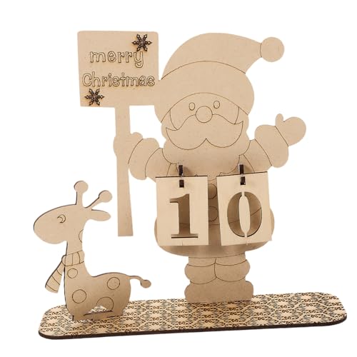 Alipis Weihnachtlicher Holz Adventskalender zum Basteln Verstellbarer DIY Weihnachtskalender Langlebige Tischdekoration für Festliche Alipis Weihnachtlicher Holz Adventskalender zum Basteln Verstellbarer DIY Weihnachtskalender Langlebige Tischdekoration für Festliche von Alipis