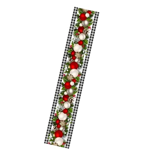 Alipis Weihnachtlicher Tischläufer aus Weihnachtsdeko für Partys und Festlichkeiten Maschinenwaschbar für Küche und Esszimmer Winterliche Tischdeko mit Festlichem Design Ergänzung für Alipis Weihnachtlicher Tischläufer aus Weihnachtsdeko für Partys und Festlichkeiten Maschinenwaschbar für Küche und Esszimmer Winterliche Tischdeko mit Festlichem Design Ergänzung für von Alipis