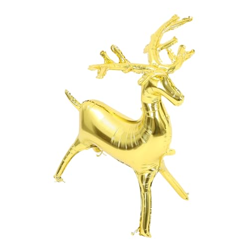 Alipis Weihnachts Rentier Folienballon Groß Stehendes Ballon für Weihnachtsfeiern Party Accessoire Fotorequisit für Unvergessliche von Alipis