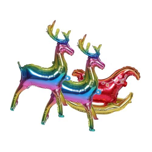 Alipis Weihnachtsballons Set Rentier und Schlitten aus Aluminiumfolie Große Langlebige Folienballons mit Farbverlauf Schnelle Aufblasbarkeit Vielseitige Weihnachtsdekoration für Party Alipis Weihnachtsballons Set Rentier und Schlitten aus Aluminiumfolie Große Langlebige Folienballons mit Farbverlauf Schnelle Aufblasbarkeit Vielseitige Weihnachtsdekoration für Party von Alipis