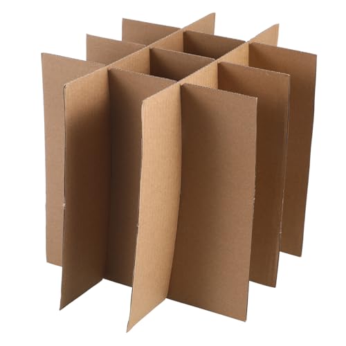 Alipis Wellpapp transportkarton teiler Einsätzen Schnelle Montage Stoßdämpfender Karton trennschutz für Glaswaren Geeignet für Umzugskartons und Versandpakete Alipis Wellpapp transportkarton teiler Einsätzen Schnelle Montage Stoßdämpfender Karton trennschutz für Glaswaren Geeignet für Umzugskartons und Versandpakete von Alipis