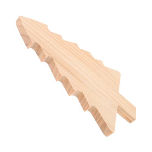 Alipis Xmas Tree Serving Board Holz Schneidebrett Multifunktionales Küchenbrett Für Käse Sushi Obst Snacks Festliche Weihnachtsdeko Khaki von Alipis