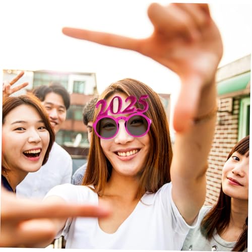 Alipis Year Party Brille Spaßige Zahlenbrille Leichtes Design für Silvester Feier Partydekoration Geeignet für Personen Rosa Glänzende Oberfläche Alipis Year Party Brille Spaßige Zahlenbrille Leichtes Design für Silvester Feier Partydekoration Geeignet für Personen Rosa Glänzende Oberfläche von Alipis