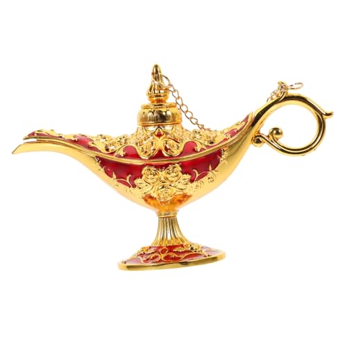 Alipis Zinklegierung Ornament Retro Lampe Geschnitzt Vintage Deko Tischdekoration Hochzeit Party Geschenkidee Wohnzimmerskulptur von Alipis