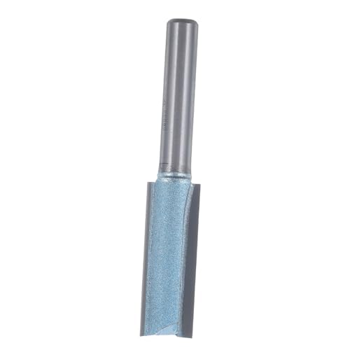 Alipis bündige Fräserbits Schlitzen Mahlen gerade Doppelnut Router-Bit Router-Tool Slot Doppelte Nut zum Erzeugen von Rillen Fräser gerade Sperrholzfräser Stahl Silver von Alipis