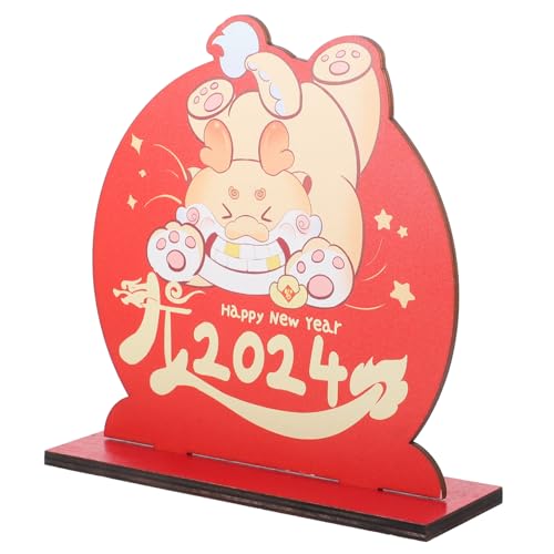 Alipis Tischschild Zum Mondneujahr Holz-bastelschild Neujahrs-tischdekoration Im Chinesischen Stil Frühlingsfest-Dekoration Alipis Tischschild Zum Mondneujahr Holz-bastelschild Neujahrs-tischdekoration Im Chinesischen Stil Frühlingsfest-Dekoration von Alipis