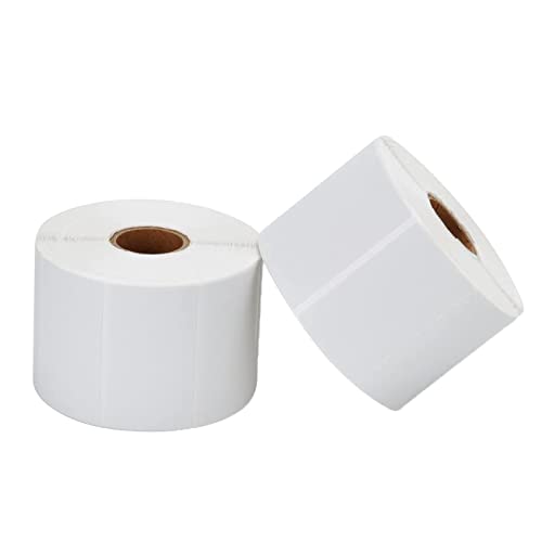 2 Rolls 2000 Etiketten Selbstklebend 60x30mm Adressetiketten Haushaltsetiketten Tiefkühletiketten Aufkleber Zum Beschriften für Büro Küche und Marmelade (1000 Etiketten/1 roll) von Alitamei