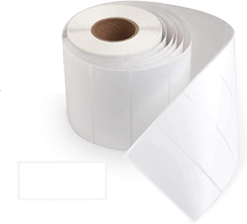 250 Thermische Adressaufkleber 89x36mm，Aufkleber Etiketten für Thermodrucker Selbstklebend Klebeetiketten zum Beschriften für Desktopdrucker, selbstklebend, glänzend- Weiß (1 Roll) von Alitamei