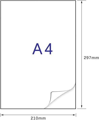 100 Blatt A4 Etiketten Selbstklebend 210 x 297 mm Aufkleber Etiketten Adressetiketten Geeignet für Laser/Inkjet/Kopierer einsetzbar von Alitamei