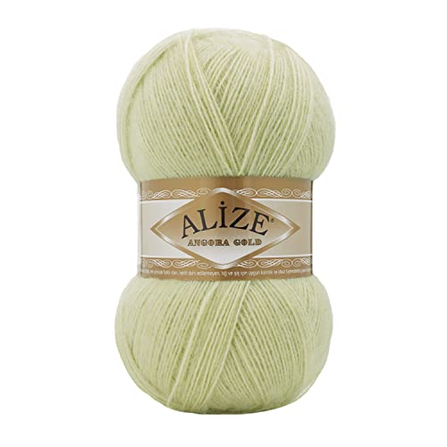 20 % Wolle, 80 % Acryl, weiches Garn, Alize, Angora, Goldgarn, Häkeln, 200 g, 1204 m, Spitze, Handstricken, türkisches Garn (839 Linden) von Alize