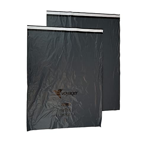 Voyager Versandtaschen, Grau, 30% Regran, 600 mm x 750 mm + 40 mm Lippe, mit Dauerwellenstreifen, 500 Stück von All Pack