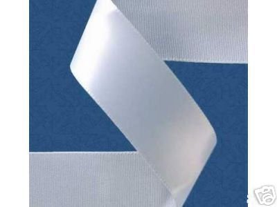 7/8x100 yds Single Face Satin ribbon- WHITE by All the Makings von All the Makings