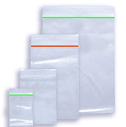 Transparente PE Druckverschlussbeutel 50 uq Polybeutel ZIP Verschlussbeutel 100-500St. (30x30mm, 400) von All u need