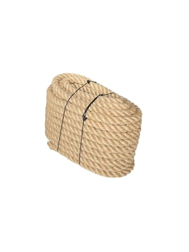 Natur Jutenseil - 15-25m -Verschiedene Stärken - Starkes Juteseil für Garten - Deko - Basteln - Outdoor - DIY und Heimwerkerprojekte - Handlaufseil - Schiffstau (25, 20 mm) von All4All