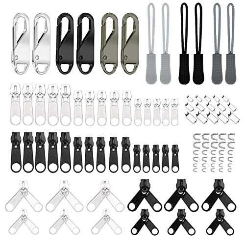 Allazone 110 Stück Ersatz Reißverschluss Set Reißverschluss Reparatur Set Metall Reißverschlussanhänger Ersatzzipper für Jacken Taschen Zelte Gepäck Schlafsack Koffer Allazone 110 Stück Ersatz Reißverschluss Set Reißverschluss Reparatur Set Metall Reißverschlussanhänger Ersatzzipper für Jacken Taschen Zelte Gepäck Schlafsack Koffer von Allazone