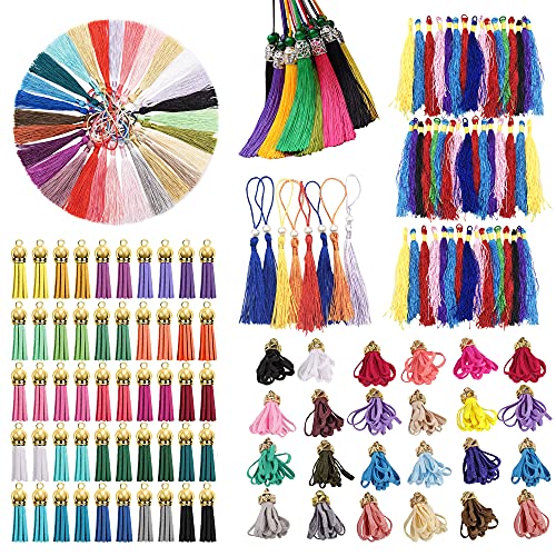 Allazone 200 Stück Quaste Set 6 Stil Lesezeichen Quasten Handgefertigte Quasten, Quasten Anhänger Leder für Schmuckherstellung DIY Projekte Allazone 200 Stück Quaste Set 6 Stil Lesezeichen Quasten Handgefertigte Quasten, Quasten Anhänger Leder für Schmuckherstellung DIY Projekte von Allazone