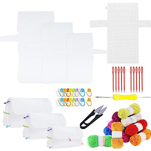 Allazone 58 Stück Kunststoff Mesh Canvas Sheets Plastic Canvas Sheets Tasche Taschenboden Häkeltaschen Zubehör Gewebte Taschen für Basteln Zum Häkeln Tasche Taschenboden Allazone 58 Stück Kunststoff Mesh Canvas Sheets Plastic Canvas Sheets Tasche Taschenboden Häkeltaschen Zubehör Gewebte Taschen für Basteln Zum Häkeln Tasche Taschenboden von Allazone