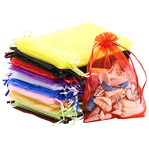 Allbests 200 Stück Organza-Geschenktüten mit Kordelzug, 10,2 x 15,2 cm, Netz-Schmuckbeutel für Süßigkeiten, Schmuck, Make-up-Taschen Allbests 200 Stück Organza-Geschenktüten mit Kordelzug, 10,2 x 15,2 cm, Netz-Schmuckbeutel für Süßigkeiten, Schmuck, Make-up-Taschen von Allbests