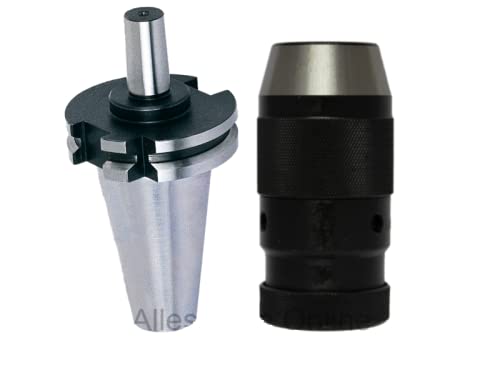 Kegeldorn/Bohrfutteraufnahme DIN69871 SK40 M16 + Bohrfutter 1-16mm P von Alles Gute Online
