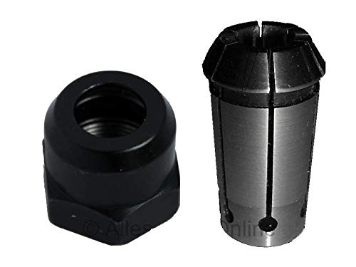 Kress Spannzange d=10,0mm + Überwurfmutter (alt) für KRESS Fräsmotoren von Alles Gute Online