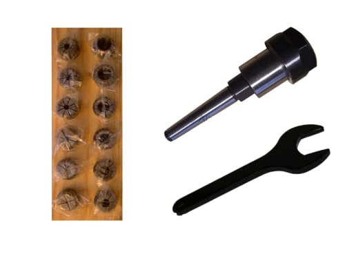 Spannzangenfutter MK1 M6 DIN228A ER20 + ER20 428E Spannzangen-Set HL (12 St.)+ Schlüssel A von Alles Gute Online